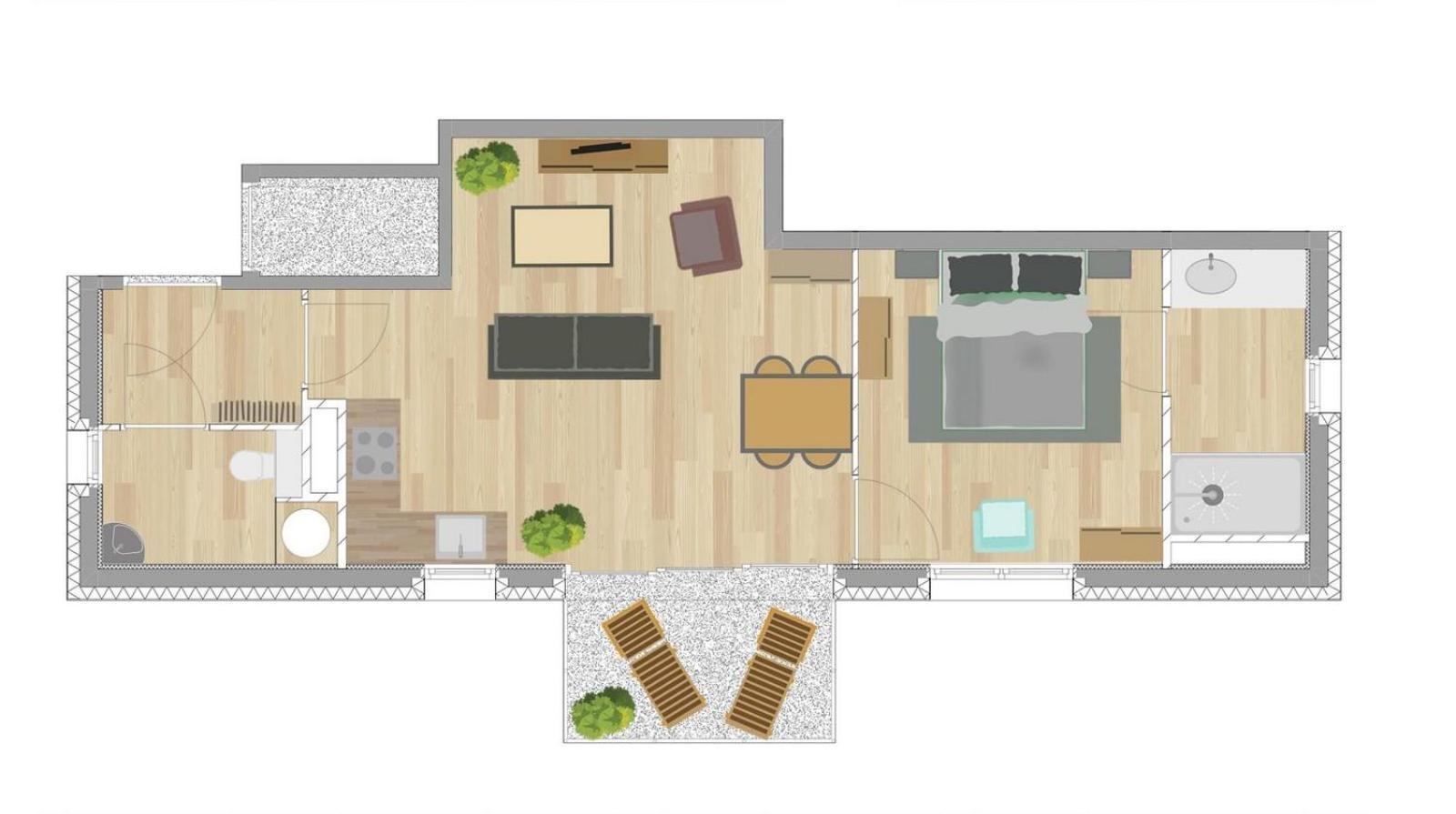 Residence Meri-Bellecombe Брид ле Бен Екстериор снимка
